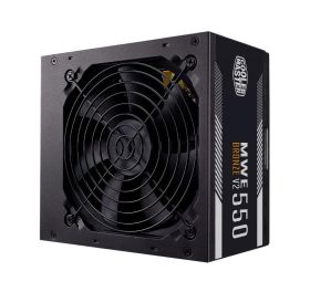 MPE-5501-ACAAW-BBR Cooler Master MWE 550-Watts 100-240V AC 8-4A 50-60Hz 80-Plus Bronze ATX Power Supply