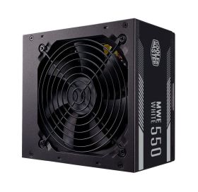 MPE-5501-ACAAW-WO Cooler Master MWE White 550-Watts 100-240V AC 8-4A 50-60Hz 80-Plus Standard ATX Power Supply