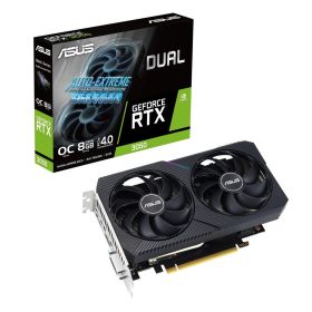 ASUS Dual GeForce RTX 3050 V2 OC Edition Graphics Card (PCIe 4.0, 8GB GDDR6, Dual Fans)