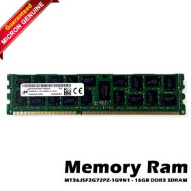 Micron MT36JSF2G72PZ-1G9N1KG 16GB 2Rx4 PC3-14900 DDR3-1866 ECC RDIMM RAM Memory