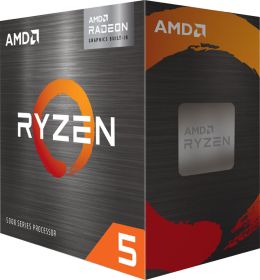 AMD - Ryzen 5 5600G 6-Core - 12-Thread - (4.4 GHz Max Boost) Unlocked Desktop Processor