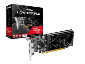 ASRock Low Profile Radeon RX 6400 4GB GDDR6 PCI Express 4.0 ITX Video Card