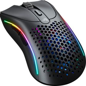 Glorious - Model D 2 Wireless Optical RGB Gaming Mouse with 6 Programmable Buttons - Black