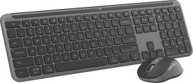 Logitech - MK955 Signature Slim Full-Size Wireless Keyboard and Mouse Combo for