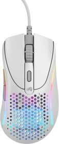 Glorious - Model D 2 Wired Optical RGB Gaming Mouse with 6 Programmable Buttons - White