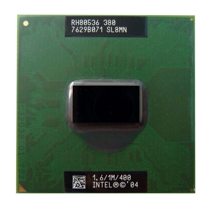 SL8MN Intel Celeron 380 1.60GHz 400MHz FSB 1MB L2 Cache Socket PPGA478 Mobile Processor