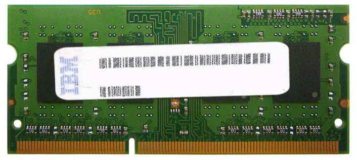 57Y6510 IBM Lenovo 2GB PC3-8500 DDR3-1066MHz non-ECC Unbuffered CL7 204-Pin SoDimm Single Rank Memory Module