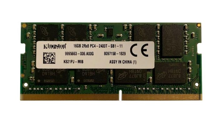 K821PJ-MIB Kingston 16GB PC4-19200 DDR4-2400MHz non-ECC Unbuffered CL17 260-Pin SoDimm 1.2V Dual Rank Memory Module