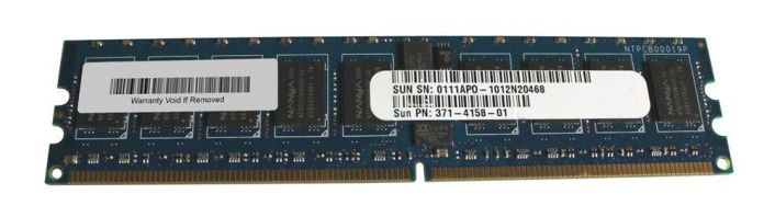 371-4158 Sun 2GB PC2-5300 DDR2-667MHz ECC Registered CL5 240-Pin DIMM Dual Rank Memory Module