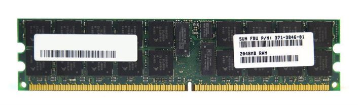 371-3846-01 Sun 2GB PC2-5300 DDR2-667MHz ECC Registered CL5 240-Pin DIMM Dual Rank Memory Module