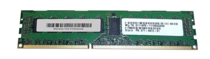 371-4872-01 Sun 4GB PC3-10600 DDR3-1333MHz ECC Registered CL9 240-Pin DIMM 1.35V Low Voltage Dual Rank Memory Module