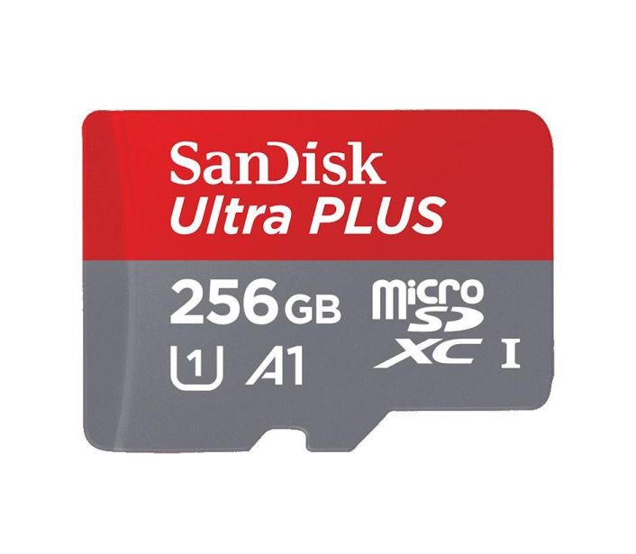 SDSQUBR-256G-GN6MA SanDisk Ultra Plus 256GB Class 10 microSDXC UHS-I Flash Memory Card
