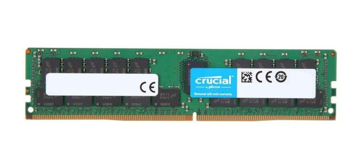 CT32G4RFD4293.36FJ1 Crucial 32GB PC4-23400 DDR4-2933MHz Registered ECC CL21 288-Pin DIMM 1.2V Dual Rank Memory Module