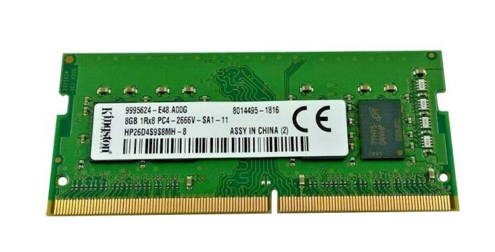 HP26D4S9S8MH-8 Kingston 8GB PC4-21300 DDR4-2666MHz non-ECC Unbuffered CL19 260-Pin SoDimm 1.2V Dual Rank Memory Module