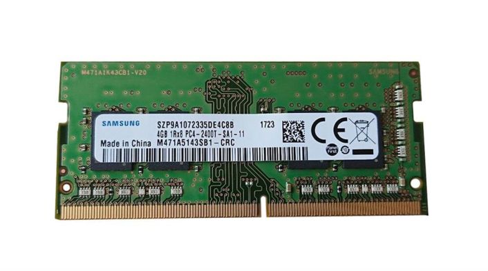 M471A5143SB1-CRC Samsung 4GB PC4-19200 DDR4-2400MHz non-ECC Unbuffered CL17 260-Pin SoDimm 1.2V Single Rank Memory Module