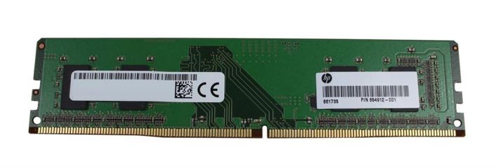 854912-001 HP 4GB PC4-19200 DDR4-2400MHz Non ECC CL17 288-Pin DIMM 1.2V Single Rank Memory Module