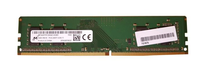MTA4ATF51264AZ-2G3 Micron 4GB PC4-19200 DDR4-2400MHz non-ECC Unbuffered CL17 288-Pin DIMM 1.2V Single Rank Memory Module