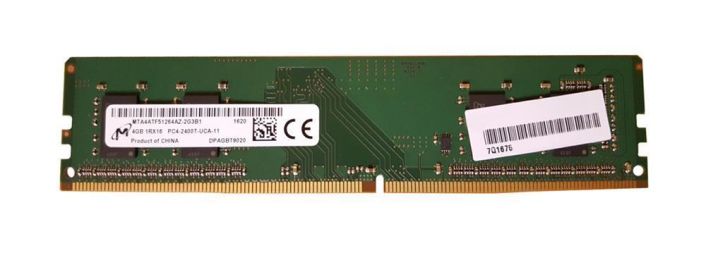 MTA4ATF51264AZ-2G6J1 Micron 4GB PC4-21300 DDR4-2666MHz non-ECC Unbuffered CL19 288-Pin DIMM 1.2V Single Rank Memory Module