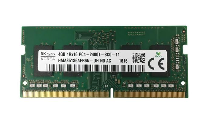 HMA851S6AFR6N-UH Hynix 4GB PC4-19200 DDR4-2400MHz non-ECC Unbuffered CL17 260-Pin SoDimm 1.2V Single Rank Memory Module