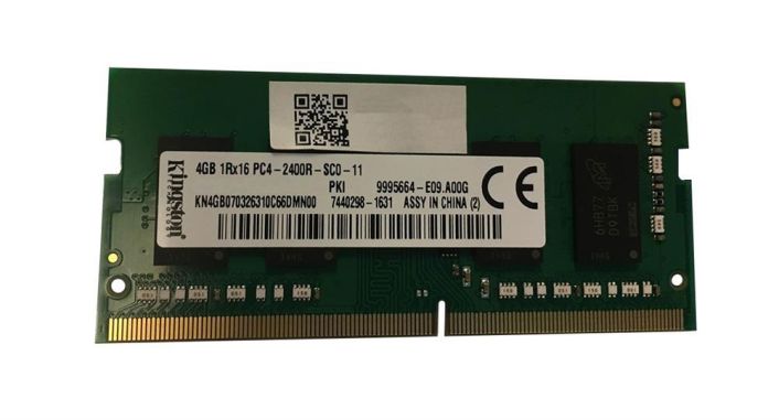 9995664-E09.A00G Kingston 4GB PC4-19200 DDR4-2400MHz non-ECC Unbuffered CL17 260-Pin SoDimm 1.2V Single Rank Memory Module