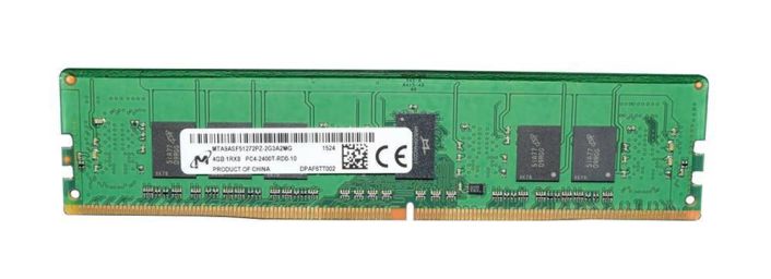 MTA9ASF51272PZ-2G3A2MG Micron 4GB PC4-19200 DDR4-2400MHz Registered ECC CL17 288-Pin DIMM 1.2V Single Rank Memory Module