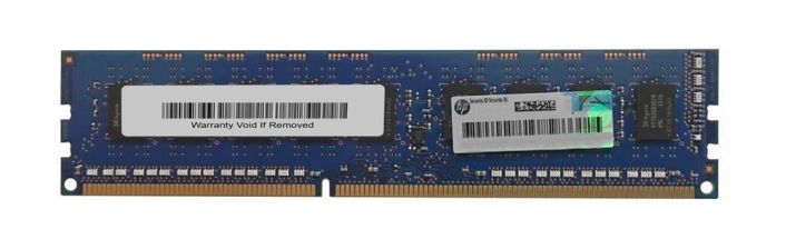715750-071 HP 2GB PC3-12800 DDR3-1600MHz ECC Unbuffered CL11 240-Pin DIMM Single Rank Memory Module