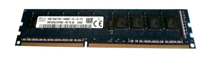 HMT325U7EFR8C-RDT0-AD Hynix 2GB PC3-14900 DDR3-1866MHz ECC Unbuffered CL13 240-Pin DIMM Single Rank Memory Module