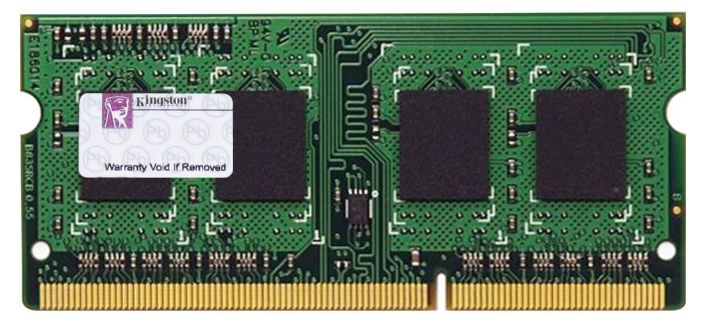 9995594-E02.A00G Kingston 2GB PC3-12800 DDR3-1600MHz non-ECC Unbuffered CL11 204-Pin SoDimm 1.35V Low Voltage Single Rank Memory Module