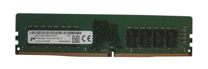 MTA16ATF2G64AZ-2G1B1 Micron 16GB PC4-17000 DDR4-2133MHz non-ECC Unbuffered CL15 288-Pin DIMM 1.2V Dual Rank Memory Module