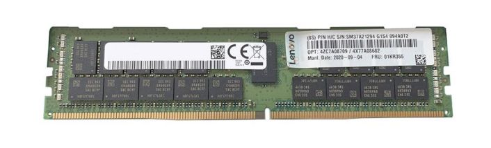 4ZC7A08709-AM Lenovo 32GB PC4-23400 DDR4-2933MHz Registered ECC CL21 288-Pin DIMM 1.2V Dual Rank Memory Module