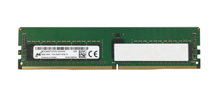 MTA18ASF1G72PZ-2G3A3 Micron 8GB PC4-19200 DDR4-2400MHz Registered ECC CL17 288-Pin DIMM 1.2V Single Rank Memory Module