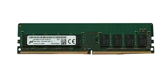 MTA9ASF1G72AZ-2G3 Micron 8GB PC4-19200 DDR4-2400MHz ECC Unbuffered CL17 288-Pin DIMM 1.2V Single Rank Memory Module