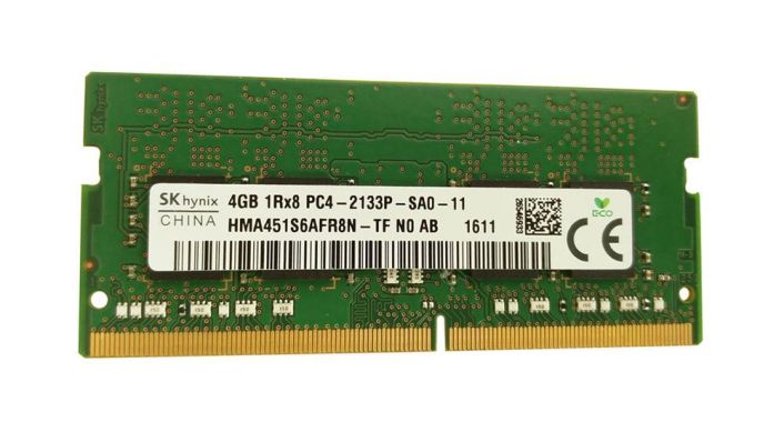 HMA451S6AFR8N-TF Hynix 4GB PC4-17000 DDR4-2133MHz non-ECC Unbuffered CL15 260-Pin SoDimm 1.2V Single Rank Memory Module