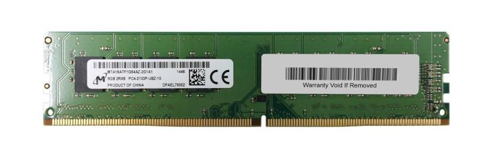 MTA16ATF1G64AZ-2G1 Micron 8GB PC4-17000 DDR4-2133MHz non-ECC Unbuffered CL15 288-Pin DIMM 1.2V Dual Rank Memory Module