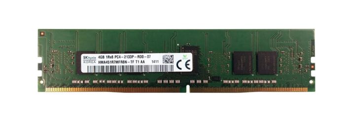 HMA451R7MFR8N-TFT1 Hynix 4GB PC4-17000 DDR4-2133MHz Registered ECC CL15 288-Pin DIMM 1.2V Single Rank Memory Module