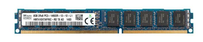 HMT41GV7AFR8C-RD Hynix 8GB PC3-14900 DDR3-1866MHz ECC Registered CL13 240-Pin DIMM Very Low Profile (VLP) Dual Rank Memory Module