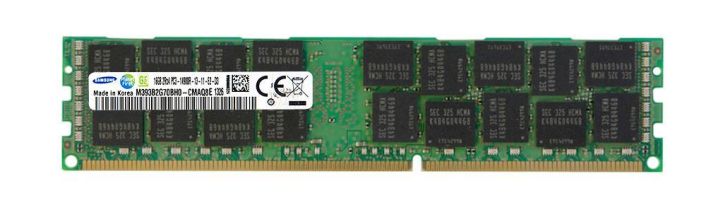 M393B2G70BH0-CMAQ8E Samsung 16GB PC3-14900 DDR3-1866MHz ECC Registered CL13 240-Pin DIMM Dual Rank Memory Module