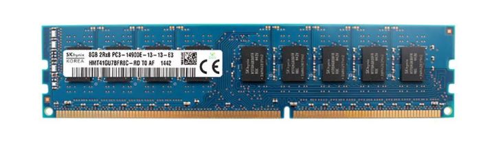 HMT41GU7BFR8C-RD Hynix 8GB PC3-14900 DDR3-1866MHz ECC Unbuffered CL13 240-Pin DIMM Dual Rank Memory Module