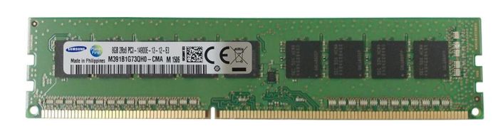 M391B1G73QH0-CMA Samsung 8GB PC3-14900 DDR3-1866MHz ECC Unbuffered CL13 240-Pin DIMM Dual Rank Memory Module