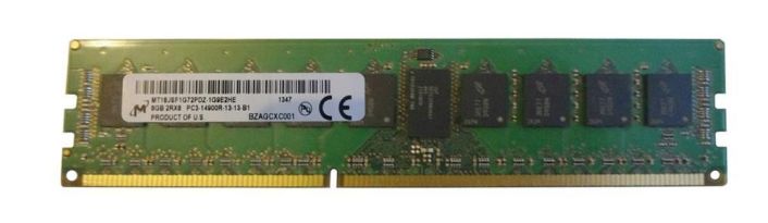 MT18JSF1G72PDZ-1G9E2 Micron 8GB PC3-14900 DDR3-1866MHz ECC Registered CL13 240-Pin DIMM Dual Rank Memory Module