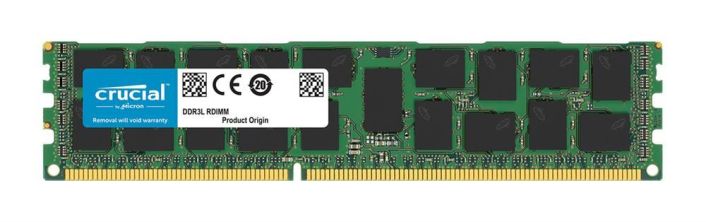 CT16G3ERSDD4186D Crucial 16GB PC3-14900 DDR3-1866MHz Registered ECC CL13 240-Pin DIMM Dual Rank Memory Module