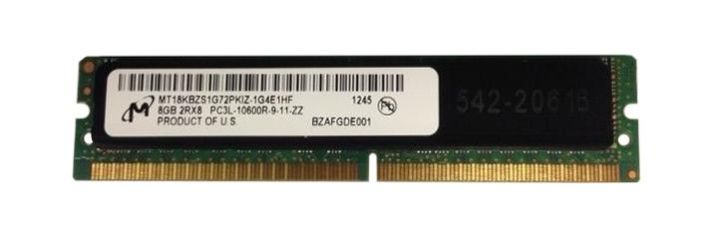 MT18KBZS1G72PKIZ-1G4 Micron 8GB PC3-10600 DDR3-1333MHz ECC Registered CL9 244-Pin Mini-DIMM Ultra Low Profile (ULP) Dual Rank Memory Module