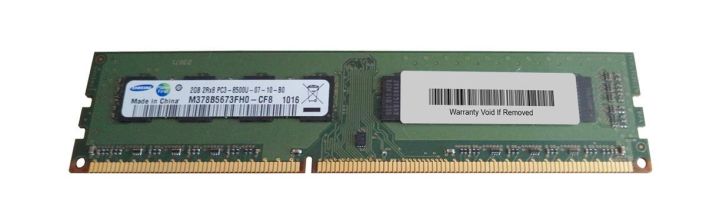 M378B5673FH0-CF8 Samsung 2GB PC3-8500 DDR3-1066MHz non-ECC Unbuffered CL7 240-Pin DIMM Dual Rank Memory Module