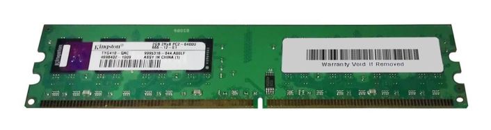 TYG410-QAC Kingston 2GB PC2-6400 DDR2-800MHz non-ECC Unbuffered CL6 240-Pin DIMM Dual Rank Memory Module