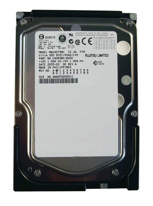 MAU3073NC Fujitsu Enterprise 73.5GB 15000RPM Ultra-320 SCSI 80-Pin Hot Swap 8MB Cache 3.5-inch Internal Hard Drive