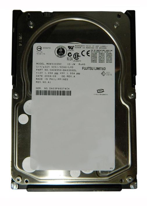 MAW3300NC Fujitsu Enterprise 300GB 10000RPM Ultra-320 SCSI 80-Pin 8MB Cache 3.5-inch Internal Hard Drive