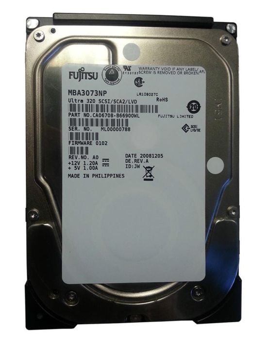 MBA3073NP Fujitsu Enterprise 73.5GB 15000RPM Ultra-320 SCSI 68-Pin 8MB Cache 3.5-inch Internal Hard Drive