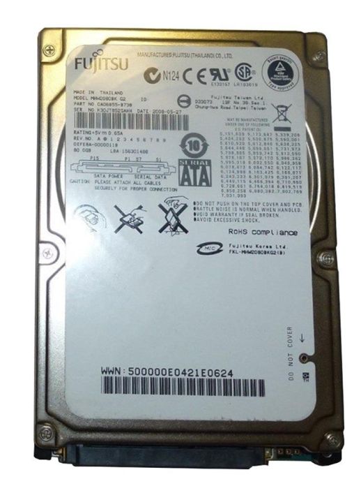 MHW2080BK Fujitsu Mobile 80GB 7200RPM SATA 3Gbps 8MB Cache 2.5-inch Internal Hard Drive