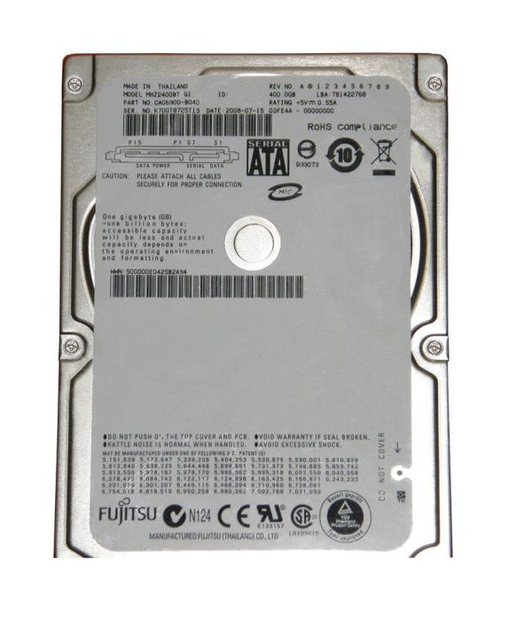 MHZ2400BT Fujitsu Mobile 400GB 4200RPM SATA 3Gbps 8MB Cache 2.5-inch Internal Hard Drive