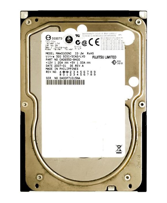 MAW3300NC1 Fujitsu Enterprise 300GB 10000RPM Ultra-320 SCSI 80-Pin 8MB Cache 3.5-inch Internal Hard Drive